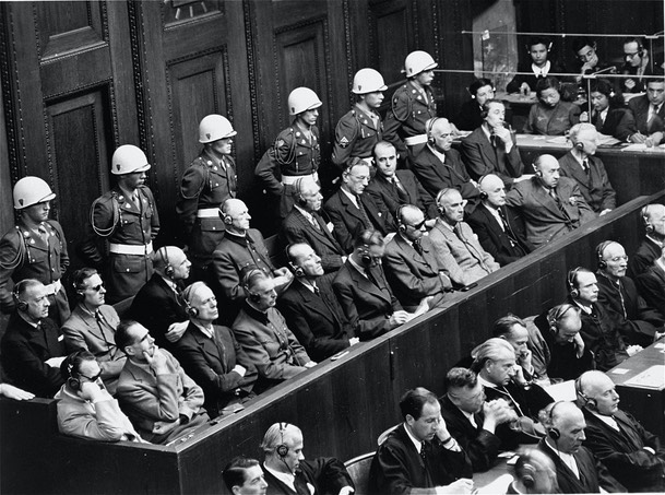 Nuremberg defendents before many were executed