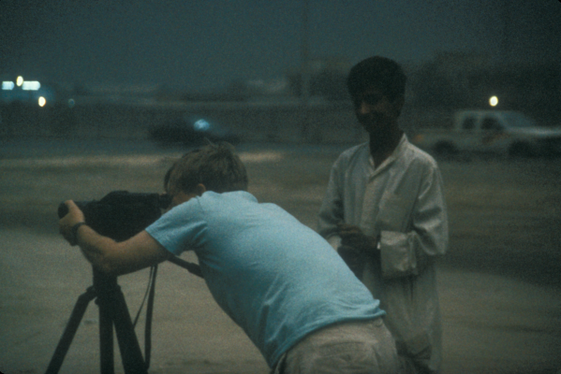 Will Thomas filming in Kuwait at noon -Michael Bailey photo