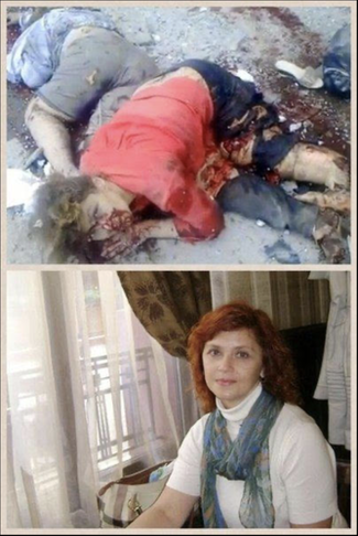 Inna Kukurudza died after both her legs were blown off in US-ordered airstrike in Donbass (June 2, 2022). -Russell Bentley