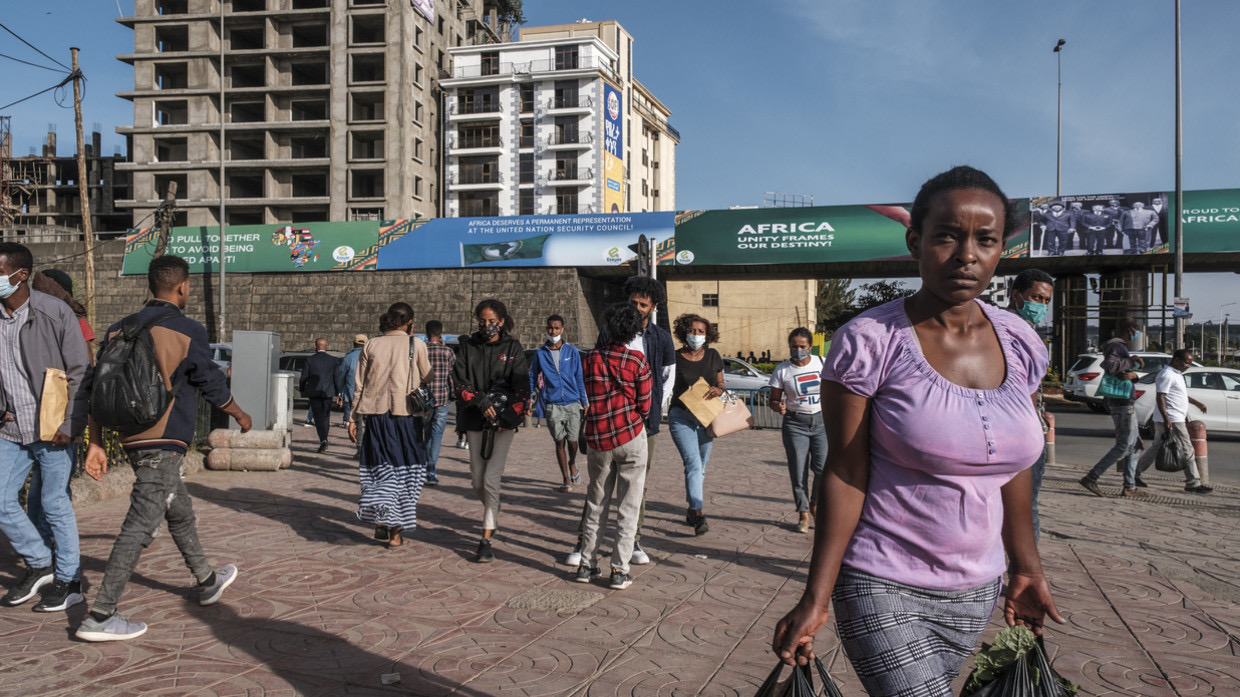 Street scene in Addis Ababa, Ethiopia -Eduardo Soteras:AFP