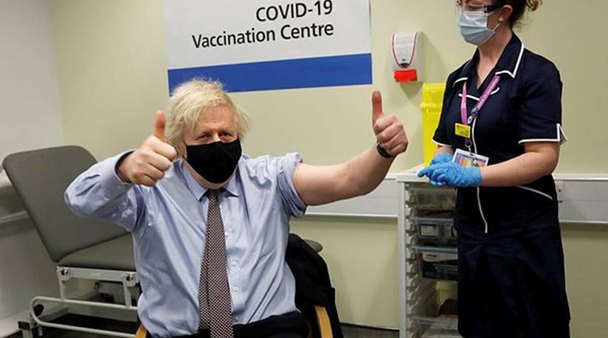 So far so good! UK PM Johnson signals he's still okay after 1st AstraZeneca dose. -indianexpress
