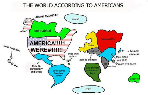 US Map of the World